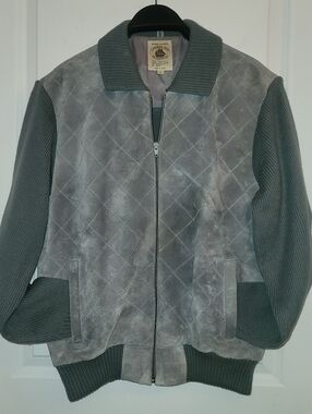 Quilted Suede Cardi